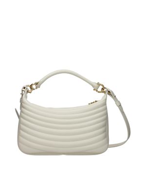 Ferragamo Beige Leather Handbag - Metallic