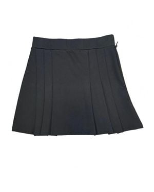 Tenly Girl's Ponti Tennis Pleated Skirt - Black