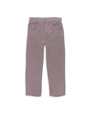 CALLIPYGIAN Satin Straight Pants - Purple