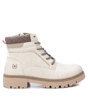 Xti Combat Booties - Natural