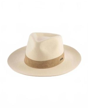 Gigi Pip Holly Rancher Fedora Hat - Natural