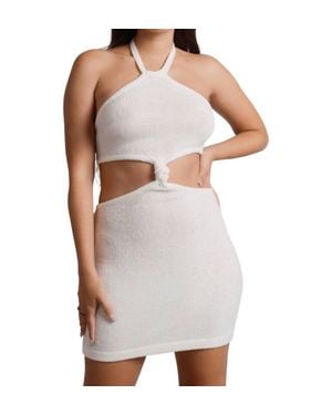 Beige Botany Riviera Mini Dress - White