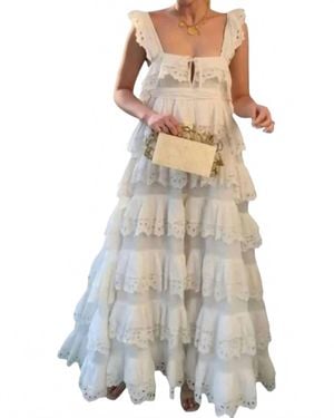 LACE The Label Tiered Maxi Dress - White