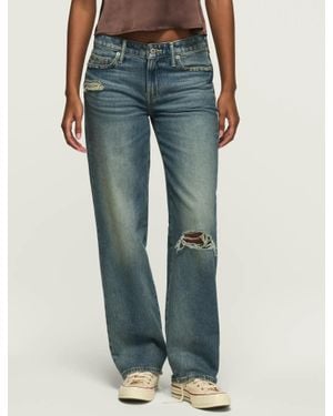 Lucky Brand The Destructed Baggy - Blue