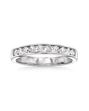 Ross-Simons Channel-Set Diamond Wedding Band - White