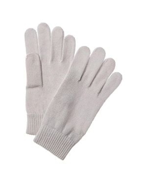Portolano Ribbed Cuff Wool Gloves - Gray