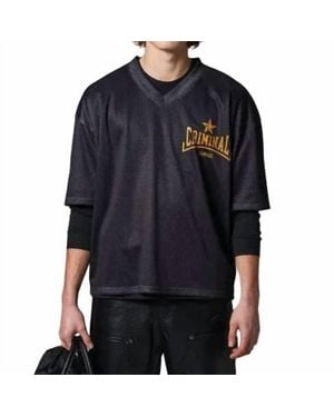 Criminal Damage Blake Mesh Top - Blue