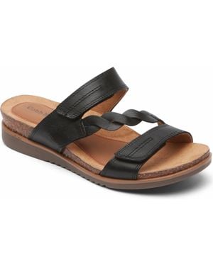 Cobb Hill May W Slide Sandal - Black