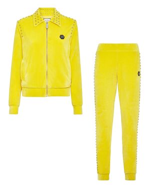 Philipp Plein Tracksuit: Zip-Up Jacket + Jogging Pants Stones - Yellow