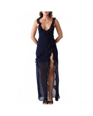 Rumored Just Like Heaven Midi Dress - Blue