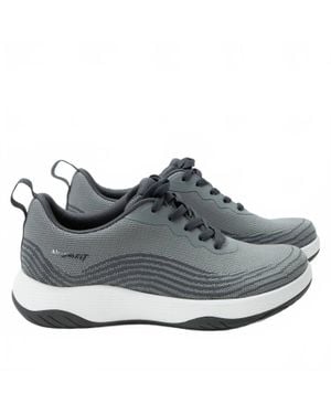 Alegria In8 Comfort Lace Up Sneakers - Gray