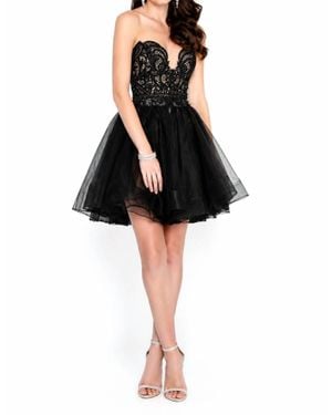 Terani Sweetheart Neckline Prom Dress - Black