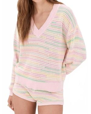 LoveShackFancy Marlieana Pullover Sweater - Pink