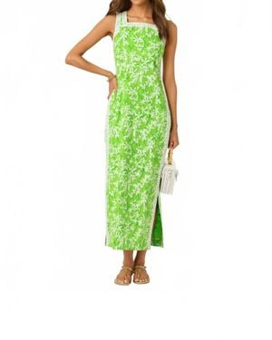 Lilly Pulitzer Tina Sleeveless Maxi Romper - Green