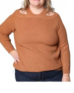 Amoli Peek Sweater - Brown