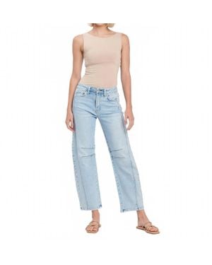 Flying Monkey Rebel High Rise Barrel Jean - Blue