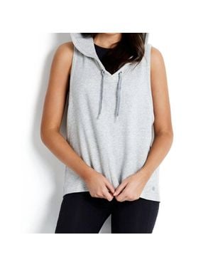 Seafolly Sleeveless Drawstring Hoodie Top - Black
