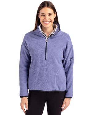 Cutter & Buck Cascade Eco Fleece Pullover Jacket - Purple