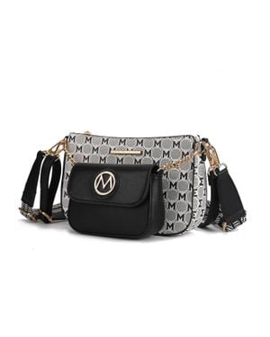 MKF Ciri Crossbody Double Bag Versatile By Mia K - Black