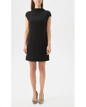 Trina Turk Chorus Mock Neck Dress - Black