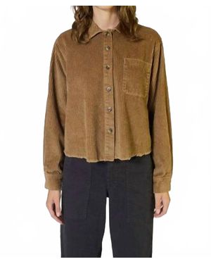 Xirena Ben Corduroy Shirt - Brown