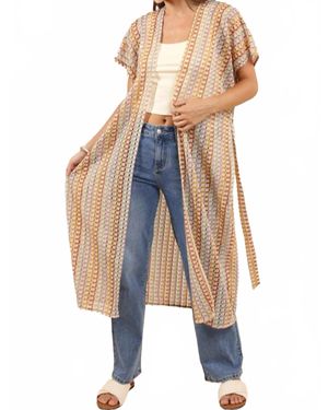 Sadie & Sage Gilded Sky Kimono - Blue