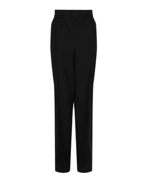 Ferragamo Creased Straight-Leg Pants - Black