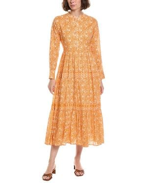 Ro's Garden Diwali Maxi Dress - Orange