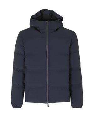 Herno New Impact Hooded Short Down Jacket - Blue