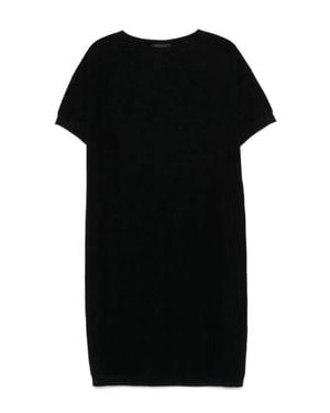Fabiana Filippi Relaxed Midi Dress With Subtle Shimmer - Black