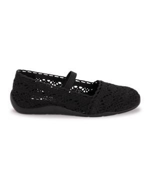 Muk Luks Shelby Ballerina Flat Shoes - Black