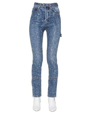 MSGM High-Waisted Skinny Fit Jeans - Blue