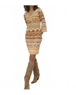 EsQualo Davia Beads Dreamstory Dress - Natural