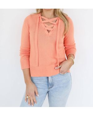 BURGESS SWEATERS Saylor Long Sleeve Top - Orange