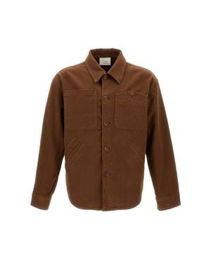Tela Genova Button-Down Shirt With Tailored Fit - Brown