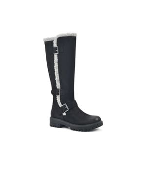 White Mountain Merritt Tall Boots Knee High Zap2156 - Black