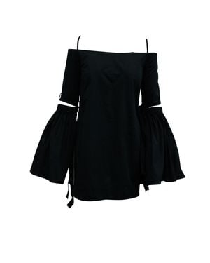 Ellery Cold-Shoulder Mini Dress - Black
