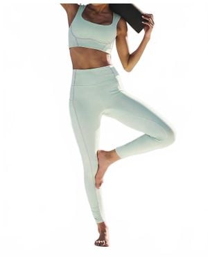 Free People Logo Your A Peach Legging - Green