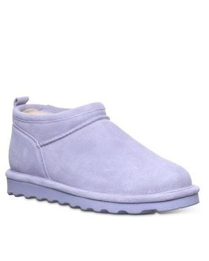 BEARPAW Super Shorty Persian Suede Pull On Ankle Boots Jobb552 - Purple