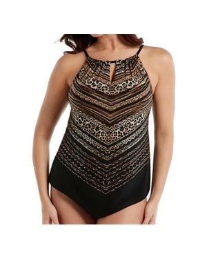 Miraclesuit Kiara Peephole Tankini Top - Black