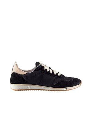 Patrizia Pepe Low-Top Nylon Suede Nappa Leather Sneakers - Blue