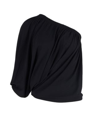 Lanvin Blouson Off Shoulder Top - Blue