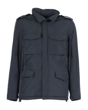 Aspesi Minifield Vento High Collar Nylon Jacket - Blue