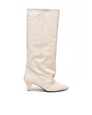 Alchimia Patent Leather Boots - White