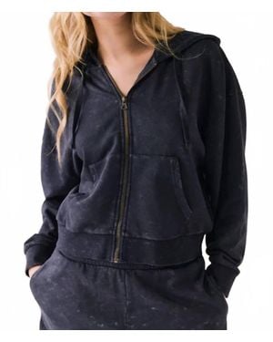 Chaser Brand Abilene Zip Up Top - Blue