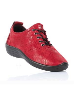 Arcopedico Lanin Vegan Travel Shoe - Red