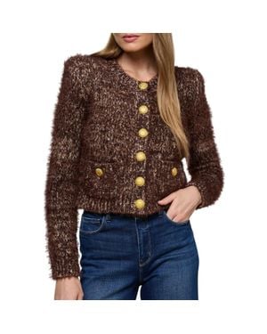L'Agence Una Knit Cardigan - Brown