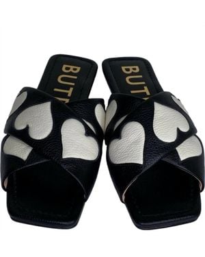 BUTRICH Collins Heart Sandals - Black