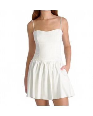 French Connection Cotton Sateen Bustier Cami - White