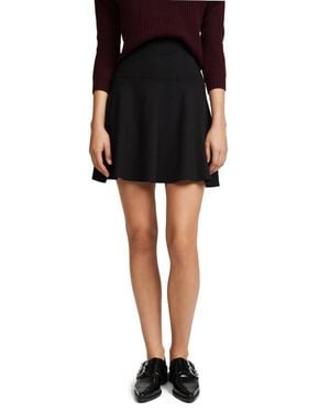 Susana Monaco High Waist Flare Skirt - Black